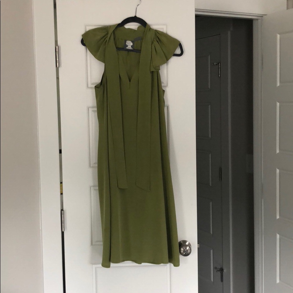 Beautiful silk green dress